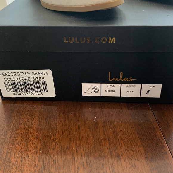 Lulu’s Shasta Bone Suede Ankle Booties - Picture 5 of 5